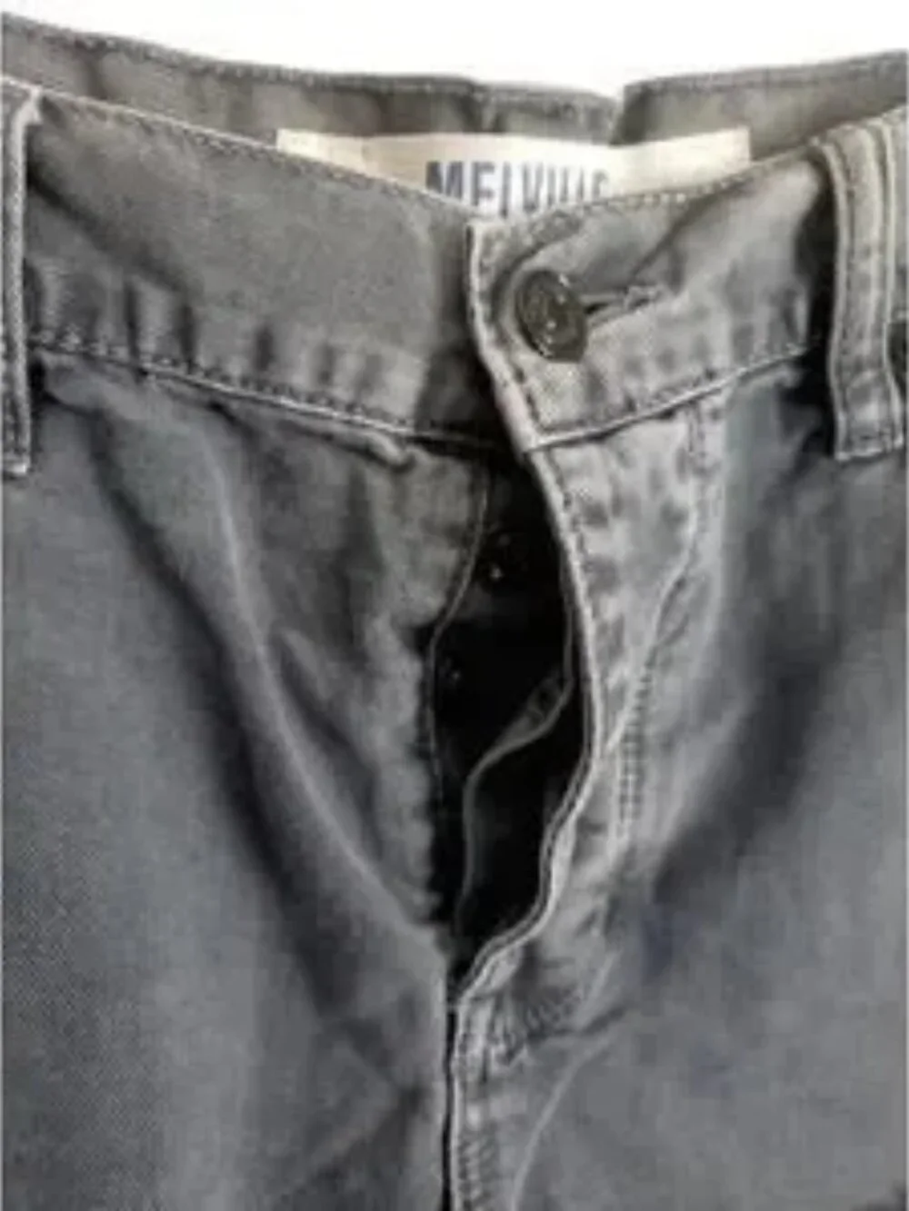 Gray Cutoff Denim Shorts - Picture 4 of 5